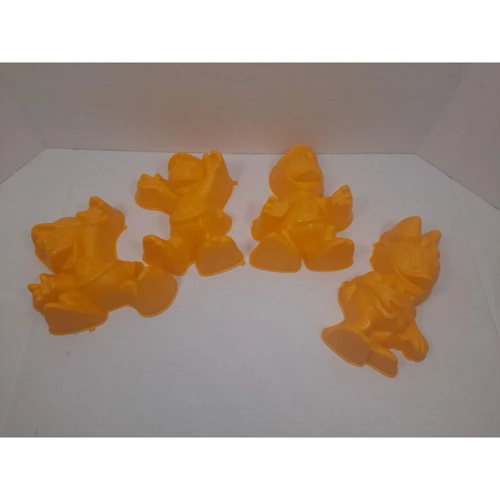 Vintage 1989 Disney DuckTales JELL-O Cake Molds Huey Dewey Louie Daisy‎